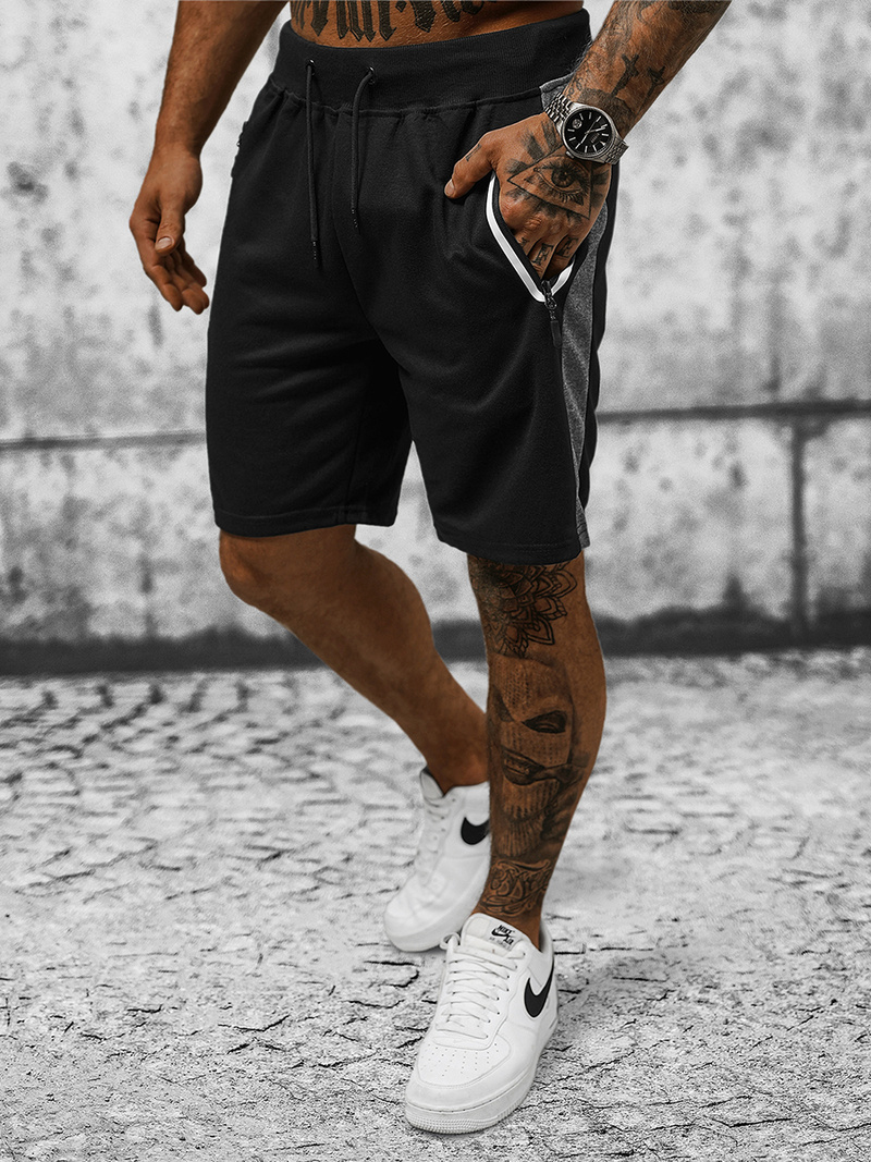 Pánské Kraťasy Černé OZONEE JS/8K927