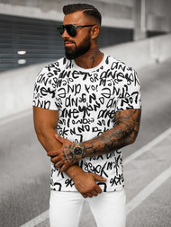 Pánské Tričko Bílé OZONEE O/T1268/1