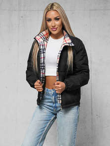 Dámská Bunda Černá OZONEE JS/16M2382/392