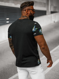 Pánské Tričko Černé OZONEE O/T136/3