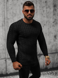 Pánský Svetr Černý OZONEE NB/MM6021/4Z