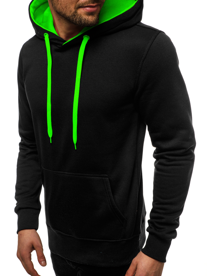 Pánská Mikina černo-zelená OZONEE JS/2011