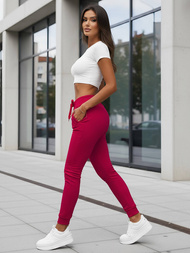 Dámské tepláky tmavě červené OZONEE JS/CK01/59Z