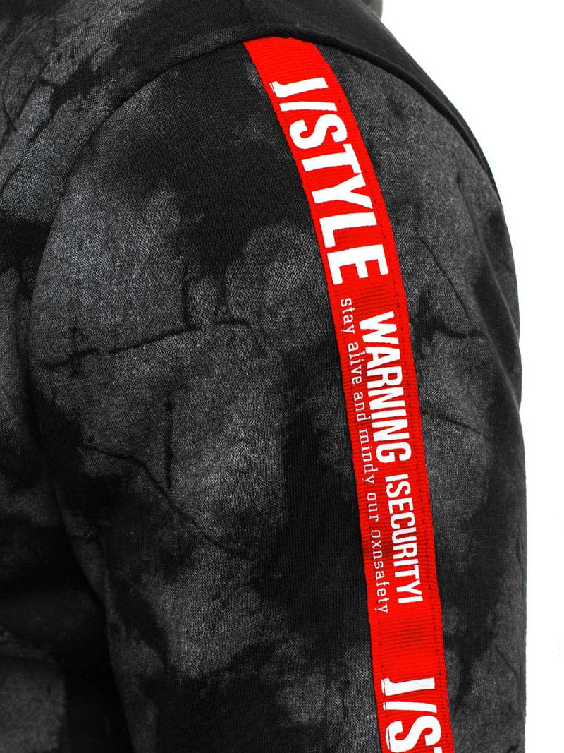 Pánská Mikina Černá OZONEE JS/DD210Z