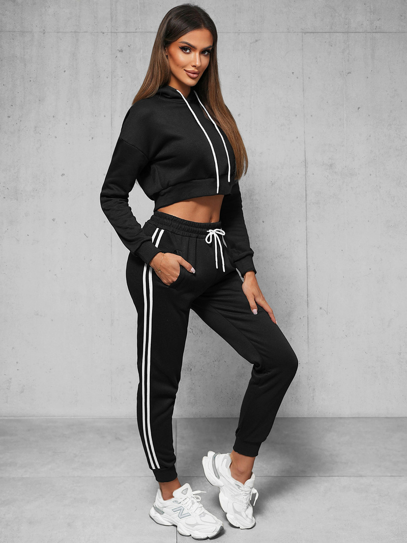 Dámská dvoudílná tepláková souprava Černá OZONEE JS/8C67/3