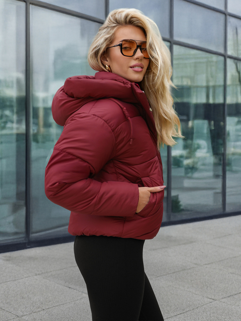 Dámská Bunda Vínová OZONEE JS/16M9188/06Z