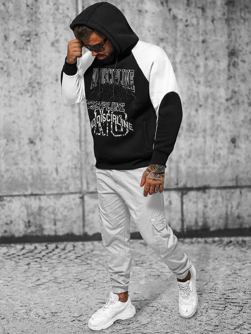 Mikina Černá OZONEE O/SWE23037