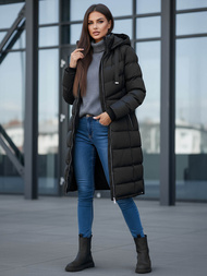 Dámská Bunda Černá OZONEE JS/M736/392Z