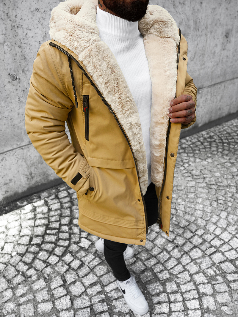 Pánská Zimní Bunda Béžová OZONEE JS/22M51/62