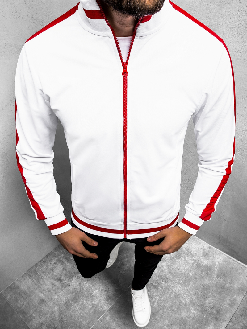 Pánská Mikina Bílá OZONEE O/2126Z