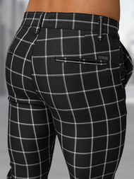 Pánské Chino Kalhoty Černé OZONEE DJ/5522Z