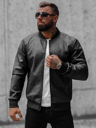 Pánská Bunda Černá OZONEE O/3A65