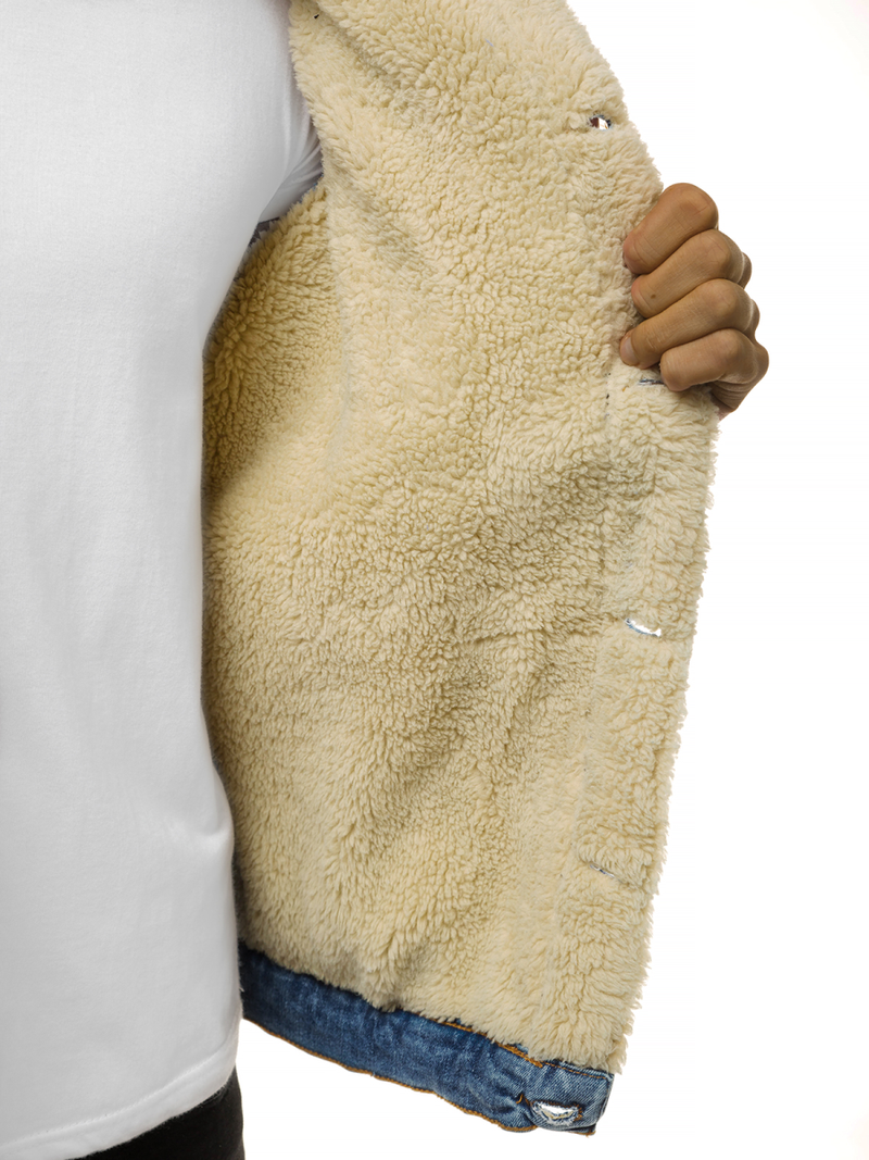 Pánská Džínová Světle-Modrá OZONEE BN/5941