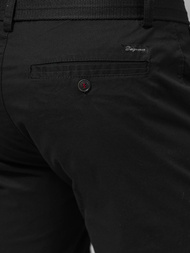 Pánské Chino Kraťasy Černé OZONEE T/XX160085/1Z