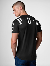 Pánské Tričko Černé OZONEE O/8T1260/3Z