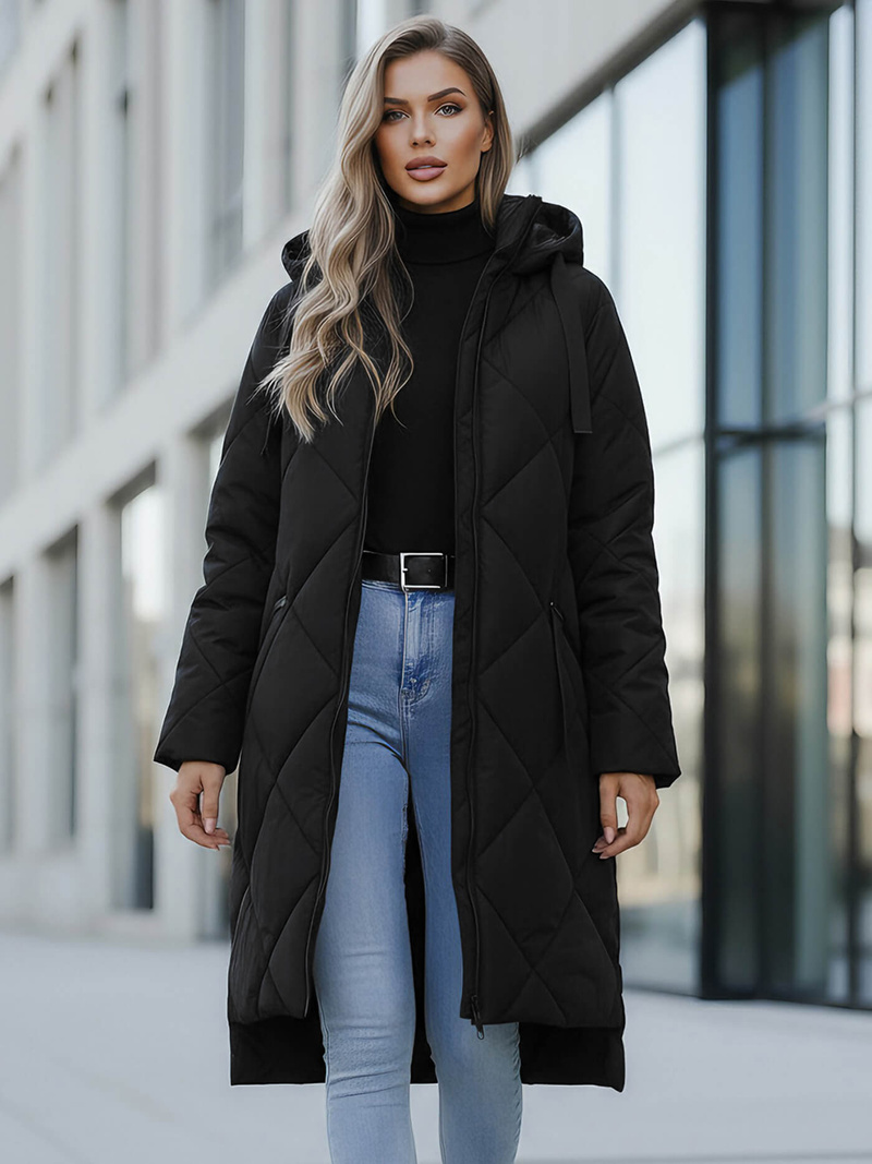 Dámská Bunda Černá OZONEE JS/5M3168/392Z