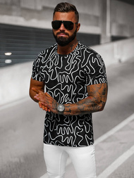 Pánské Tričko Černé OZONEE JS/8T1198/3