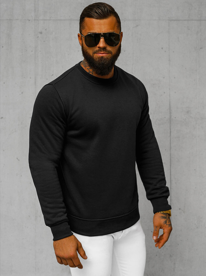 Pánská Mikina Černá OZONEE JS/2001-10Z