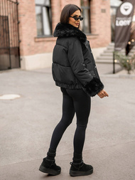 Dámská Zimní Bunda Černá OZONEE O/H833