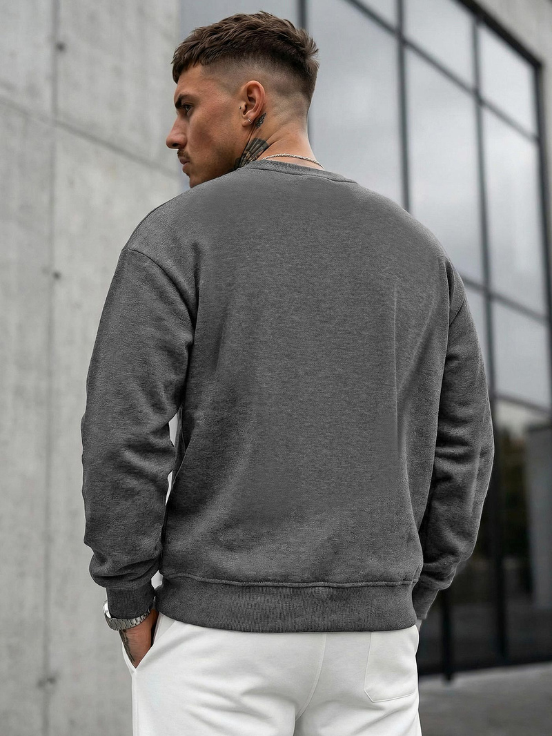 Pánská Mikina Grafitová OZONEE JS/8B1768/5