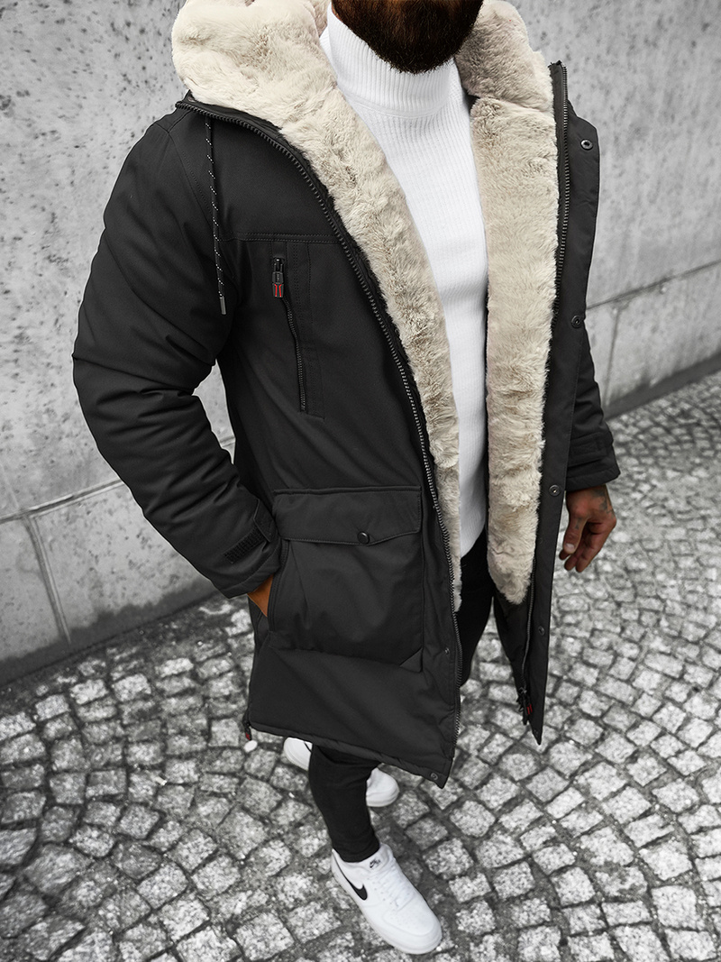 Pánská zimní bunda Černá OZONEE JS/22M50/392