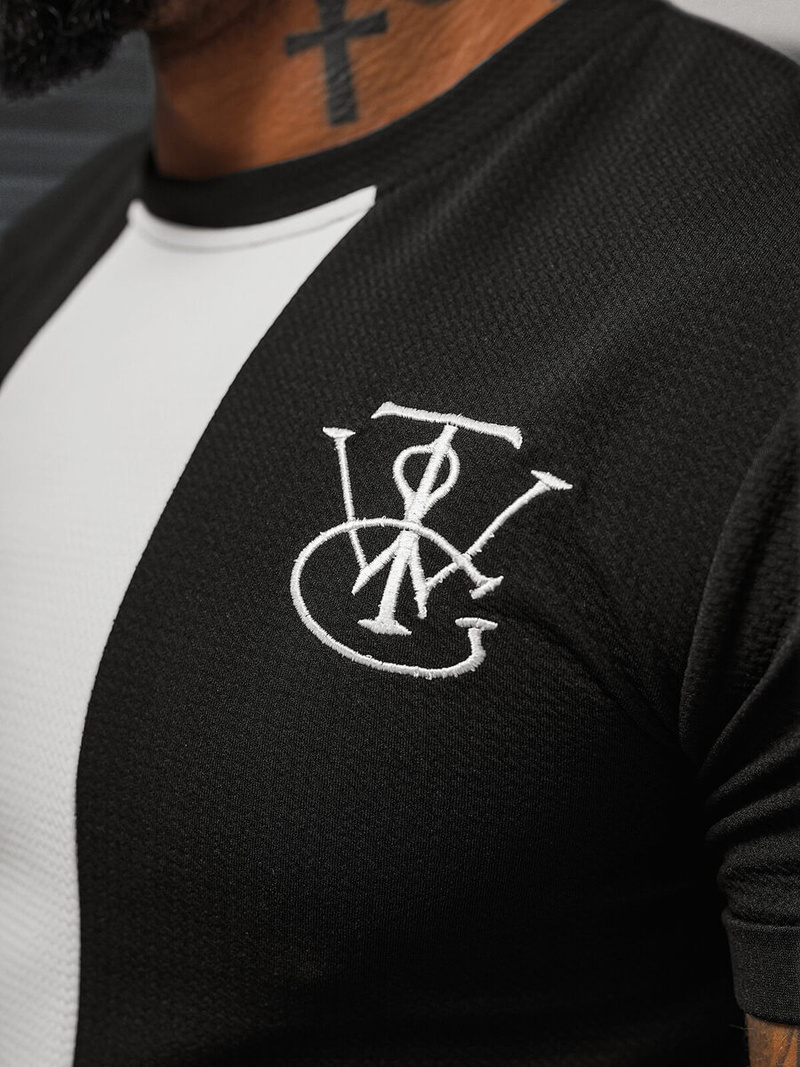 Pánské Tričko Černé OZONEE O/L1184