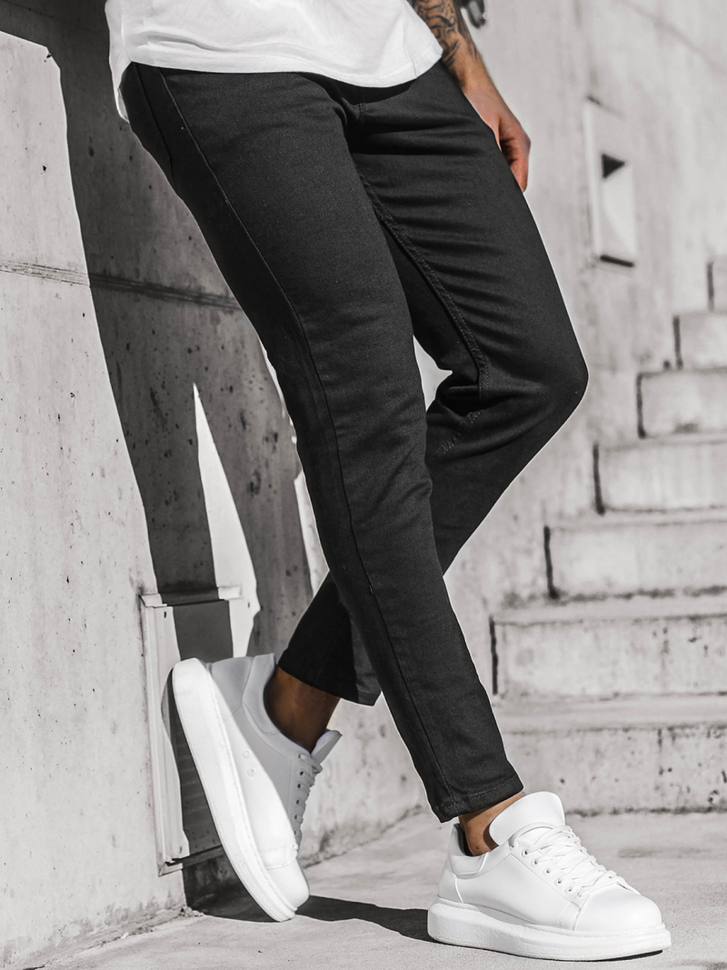 Pánské Džíny Černé/1 OZONEE DP/585