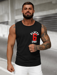 Pánské Tílko Černé OZONEE JS/8B1717/3Z