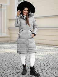 Dámská Bunda Šedé OZONEE O/W377Z