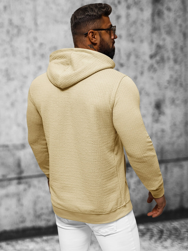 Pánská Mikina Béžová OZONEE O/TB2273