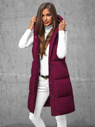 Dámská Vesta Vínová OZONEE JS/16M9093/06Z