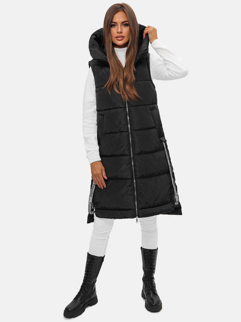 Dámská vesta černá OZONEE O/DK113/1