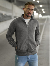 Pánská Mikina Tmavě-Šedá OZONEE JS/2002Z