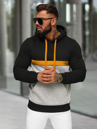 Pánská Mikina Černá OZONEE JS/8B1319/3