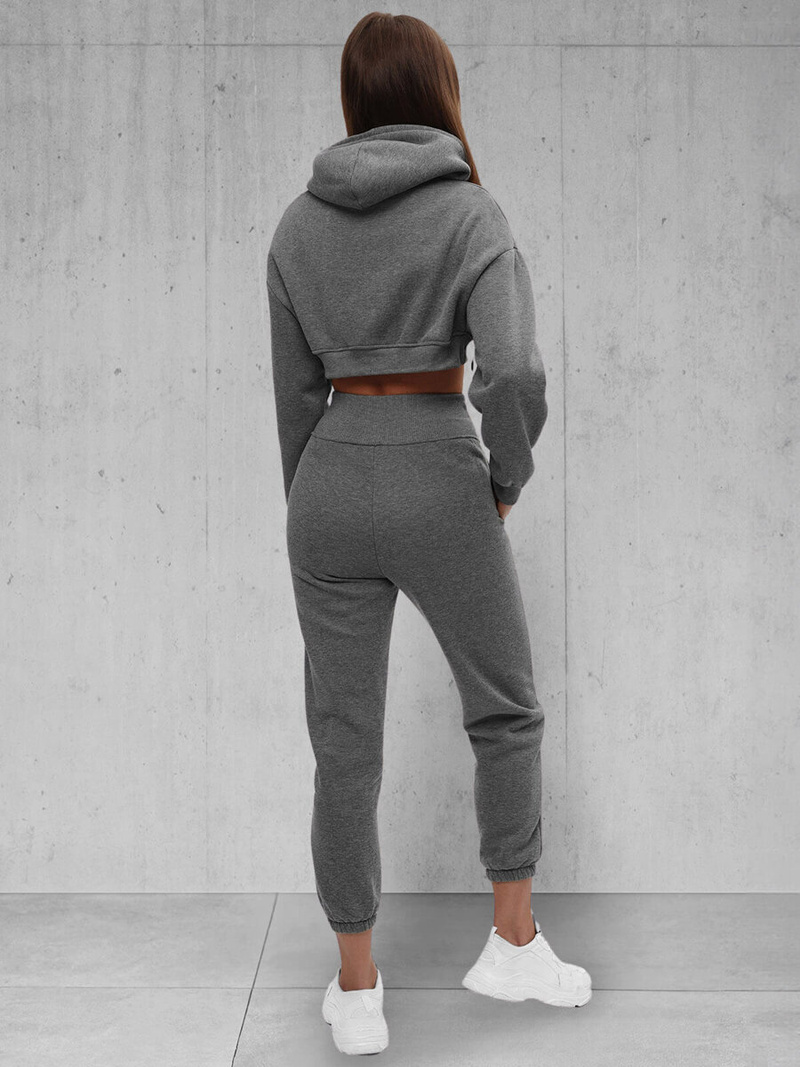 Dámská dvoudílná tepláková souprava grafitová OZONEE JS/8C68/5Z