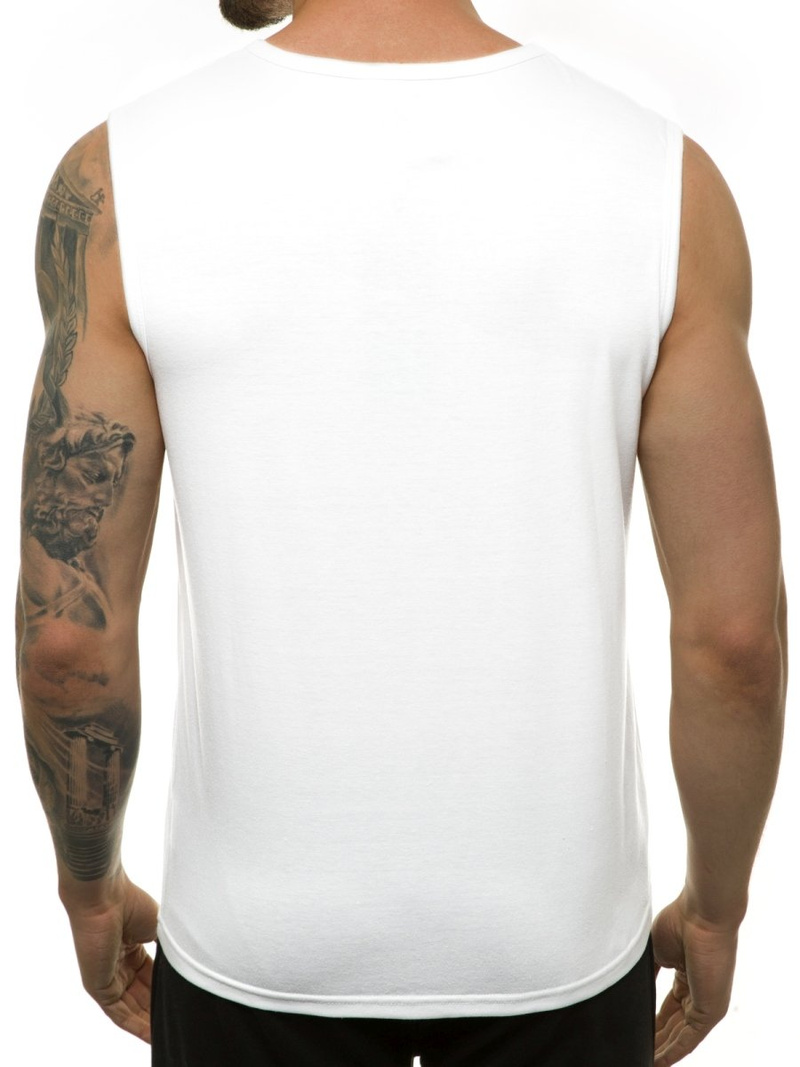 Pánské Tílko Bílé OZONEE JS/KS2077