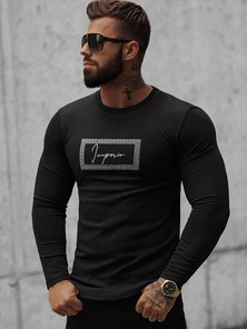 Pánská Mikina Černá OZONEE O/D7192