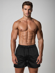 Pánské Koupací Šortky Černé OZONEE JS/XL018/1Z