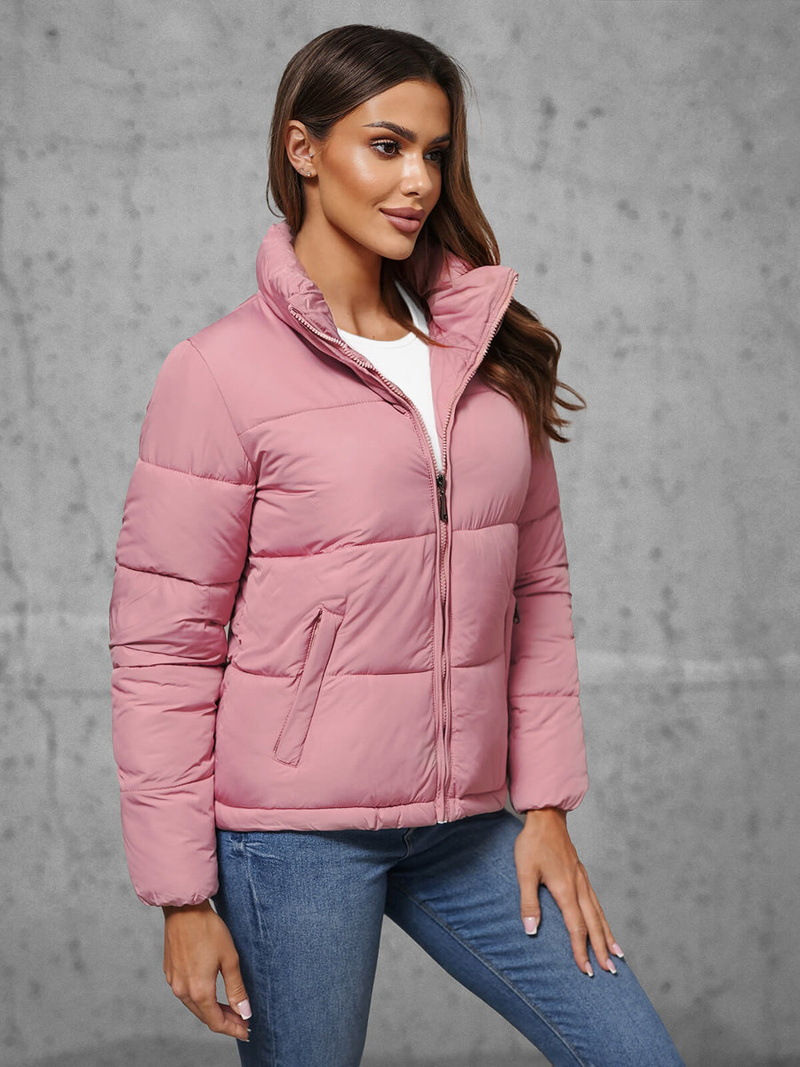 Dámská Bunda Prášková Růžová OZONEE JS/16M9107/46