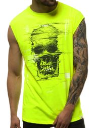 Pánské Tílko Žlutý-neon OZONEE MACH/M1212