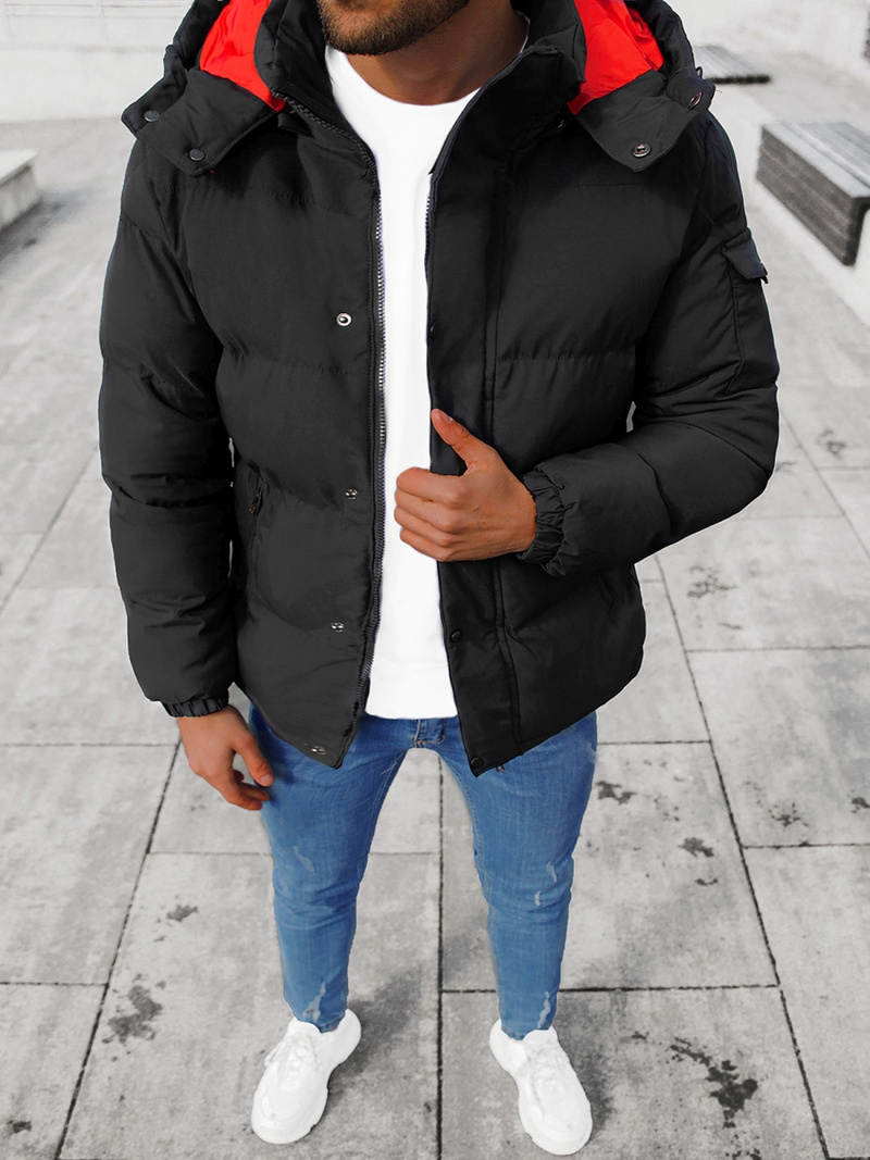 Pánská zimní bunda Černá OZONEE JB/JP1163/6Z