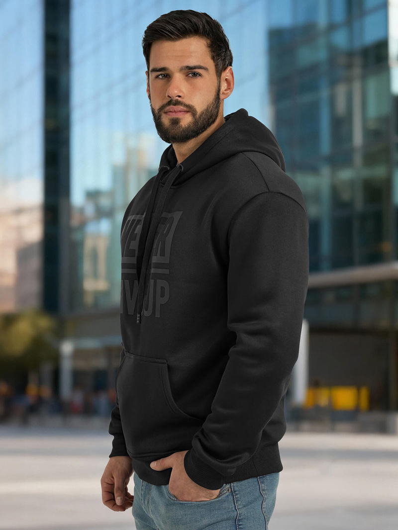 Pánská Mikina Černá OZONEE JS/8B1983/3