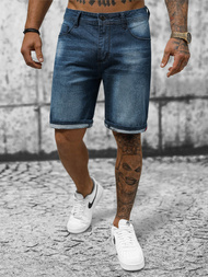 Pánské Džínové Kraťasy Tmavě-Modré OZONEE NB/MP0264BS