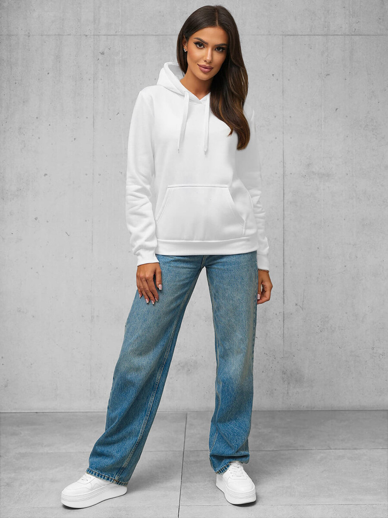 Dámská Mikina Bílá OZONEE JS/W02Z