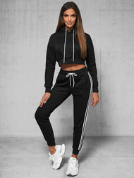 Dámská dvoudílná tepláková souprava Černá OZONEE JS/8C67/3