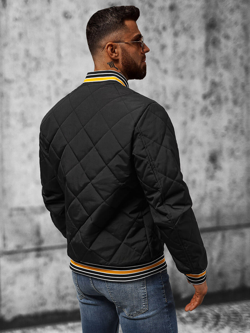 Pánská Bunda Černá OZONEE JS/84M3026/392