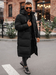 Pánská Zimní Bunda Černá OZONEE JS/19M1290/392