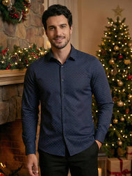 Pánská Košile Námořnická Modřá OZONEE V/V183Z