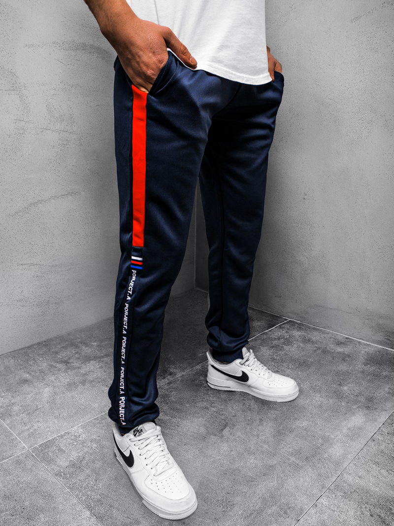 Pánské Tepláky Námořnické Modré OZONEE JS/AM125Z