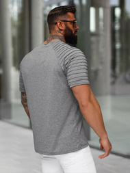 Pánské Tričko Grafitové OZONEE JS/8T88/5Z